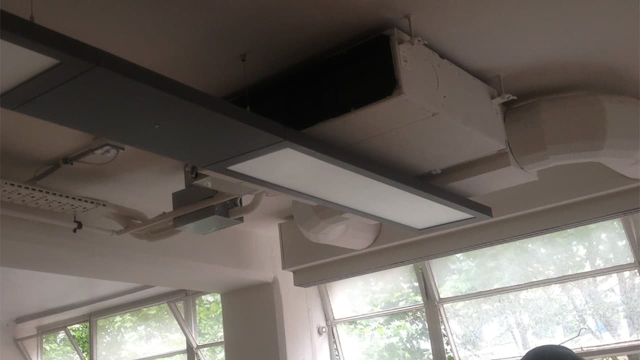 Office building air conditioning on show