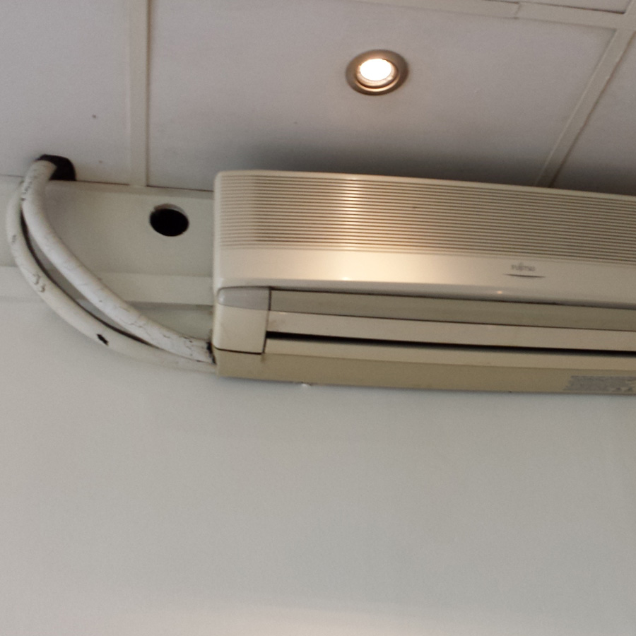 Example of a Bad installations of air conditioning