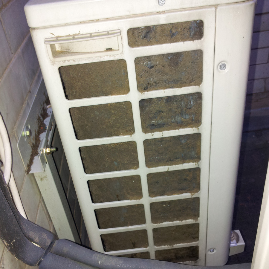 Example of a Poor Maintenance of air conditioning
