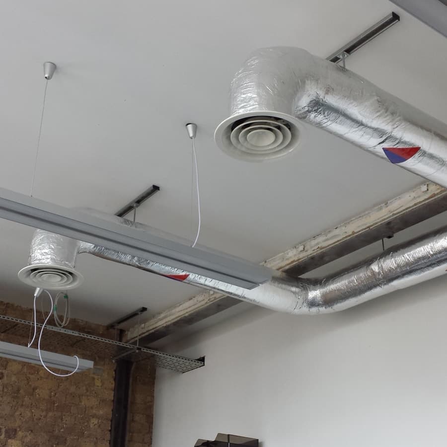 Example of Office Air conditioning & Ventilation installation